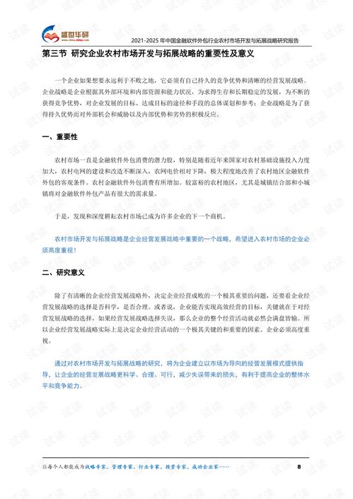 2021-2025年中國金融軟件外包行業(yè)農(nóng)村市場開發(fā)與拓展戰(zhàn)略研究報告